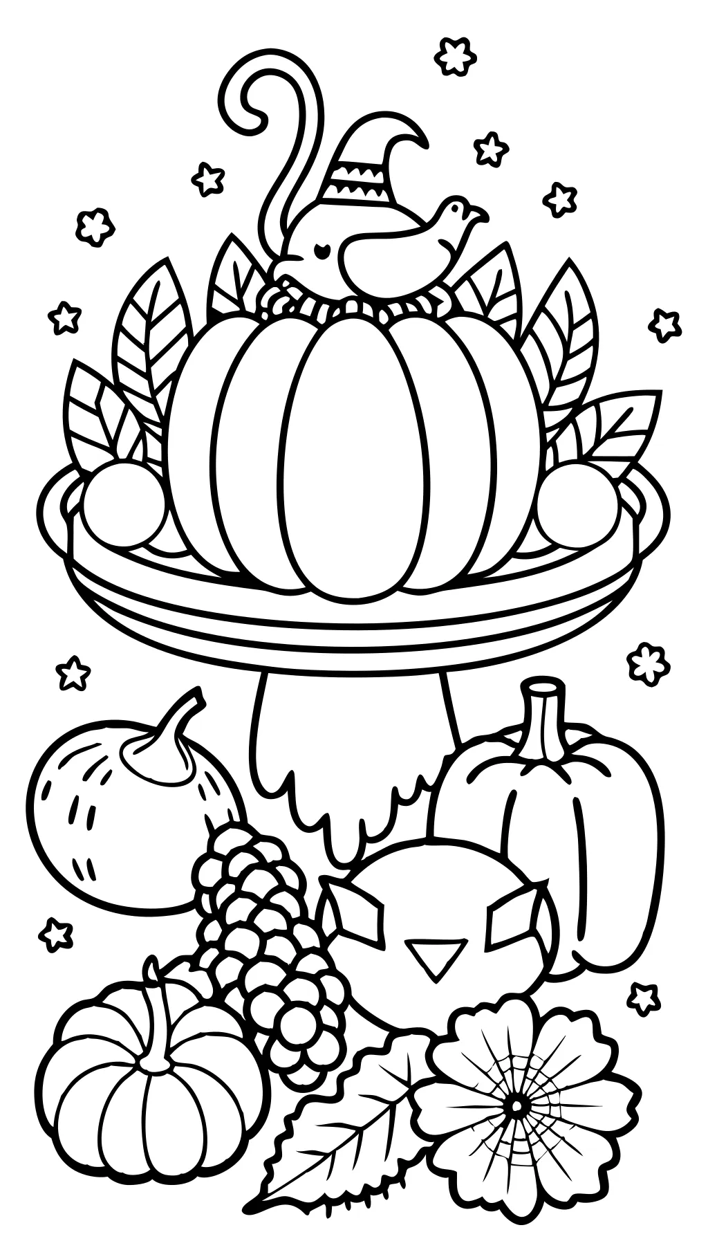 Pages de Thanksgiving à colorer